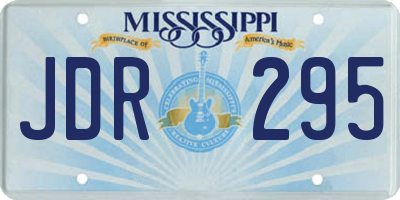 MS license plate JDR295