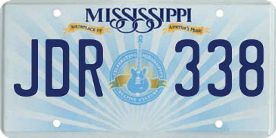 MS license plate JDR338