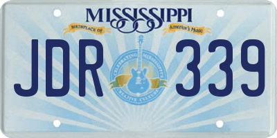 MS license plate JDR339