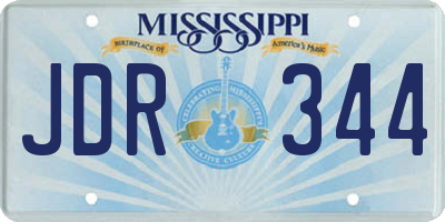 MS license plate JDR344