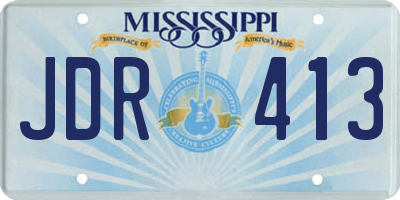 MS license plate JDR413