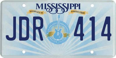 MS license plate JDR414