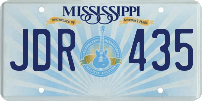 MS license plate JDR435