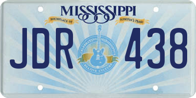 MS license plate JDR438