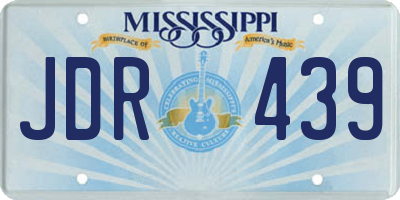 MS license plate JDR439