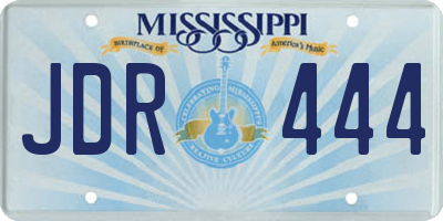 MS license plate JDR444