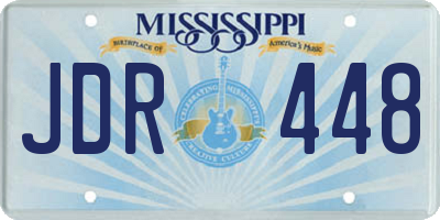 MS license plate JDR448