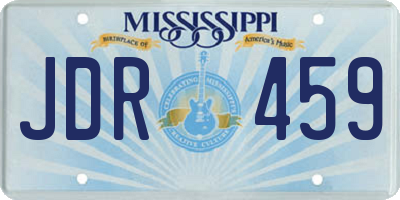 MS license plate JDR459