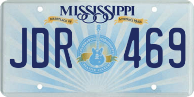 MS license plate JDR469