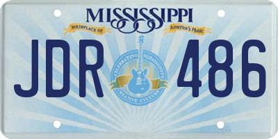 MS license plate JDR486