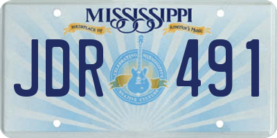 MS license plate JDR491
