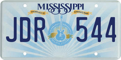 MS license plate JDR544