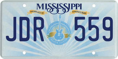MS license plate JDR559