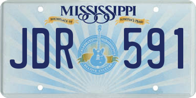 MS license plate JDR591