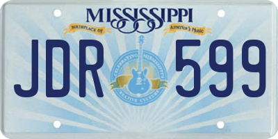 MS license plate JDR599