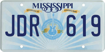 MS license plate JDR619