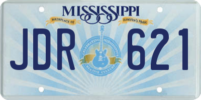 MS license plate JDR621