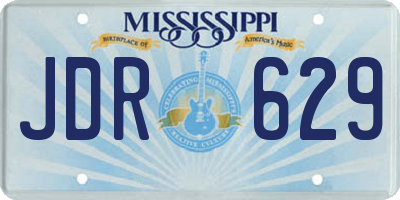 MS license plate JDR629
