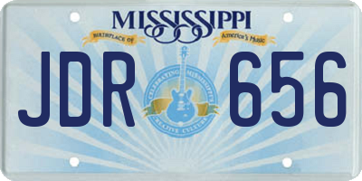 MS license plate JDR656
