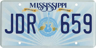 MS license plate JDR659