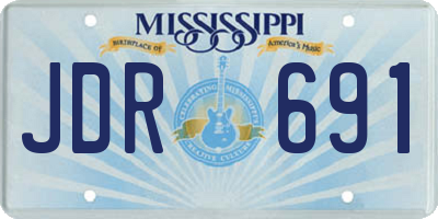 MS license plate JDR691