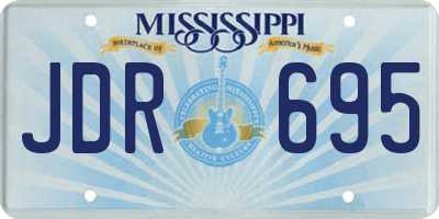 MS license plate JDR695
