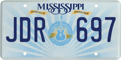 MS license plate JDR697