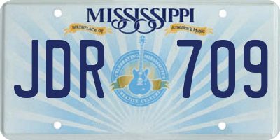 MS license plate JDR709