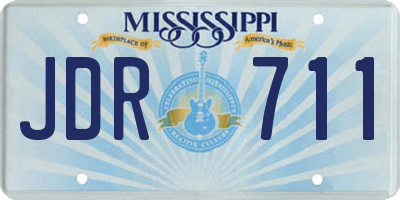 MS license plate JDR711