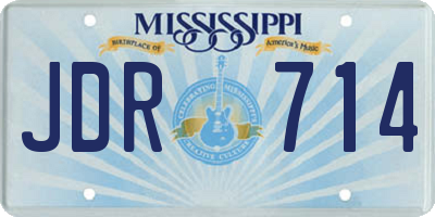 MS license plate JDR714