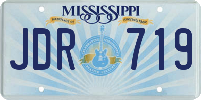 MS license plate JDR719