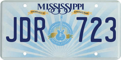 MS license plate JDR723
