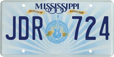 MS license plate JDR724
