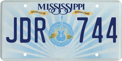 MS license plate JDR744