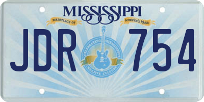 MS license plate JDR754