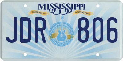 MS license plate JDR806