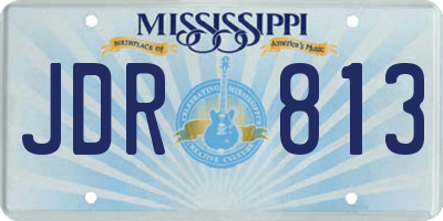 MS license plate JDR813