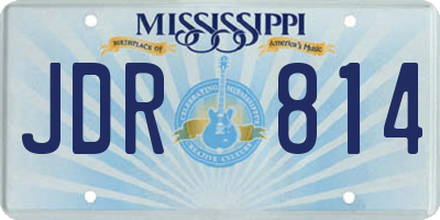 MS license plate JDR814