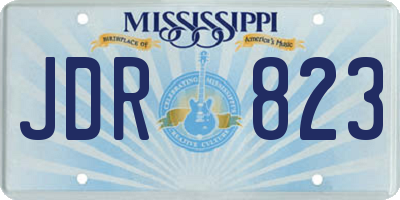 MS license plate JDR823