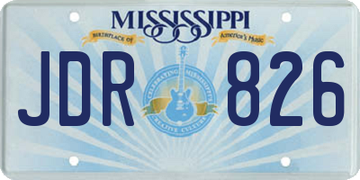 MS license plate JDR826