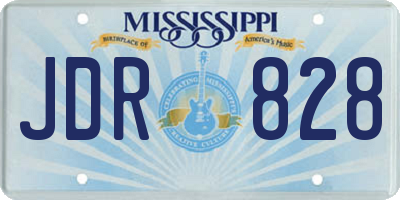 MS license plate JDR828