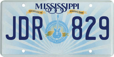 MS license plate JDR829