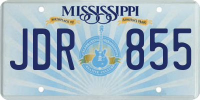 MS license plate JDR855