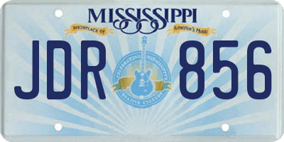MS license plate JDR856