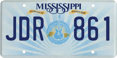 MS license plate JDR861