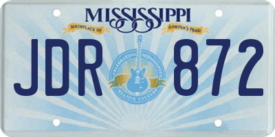 MS license plate JDR872
