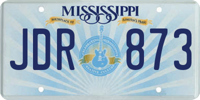 MS license plate JDR873