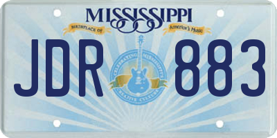 MS license plate JDR883