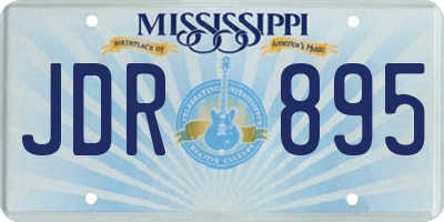 MS license plate JDR895