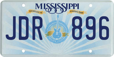 MS license plate JDR896
